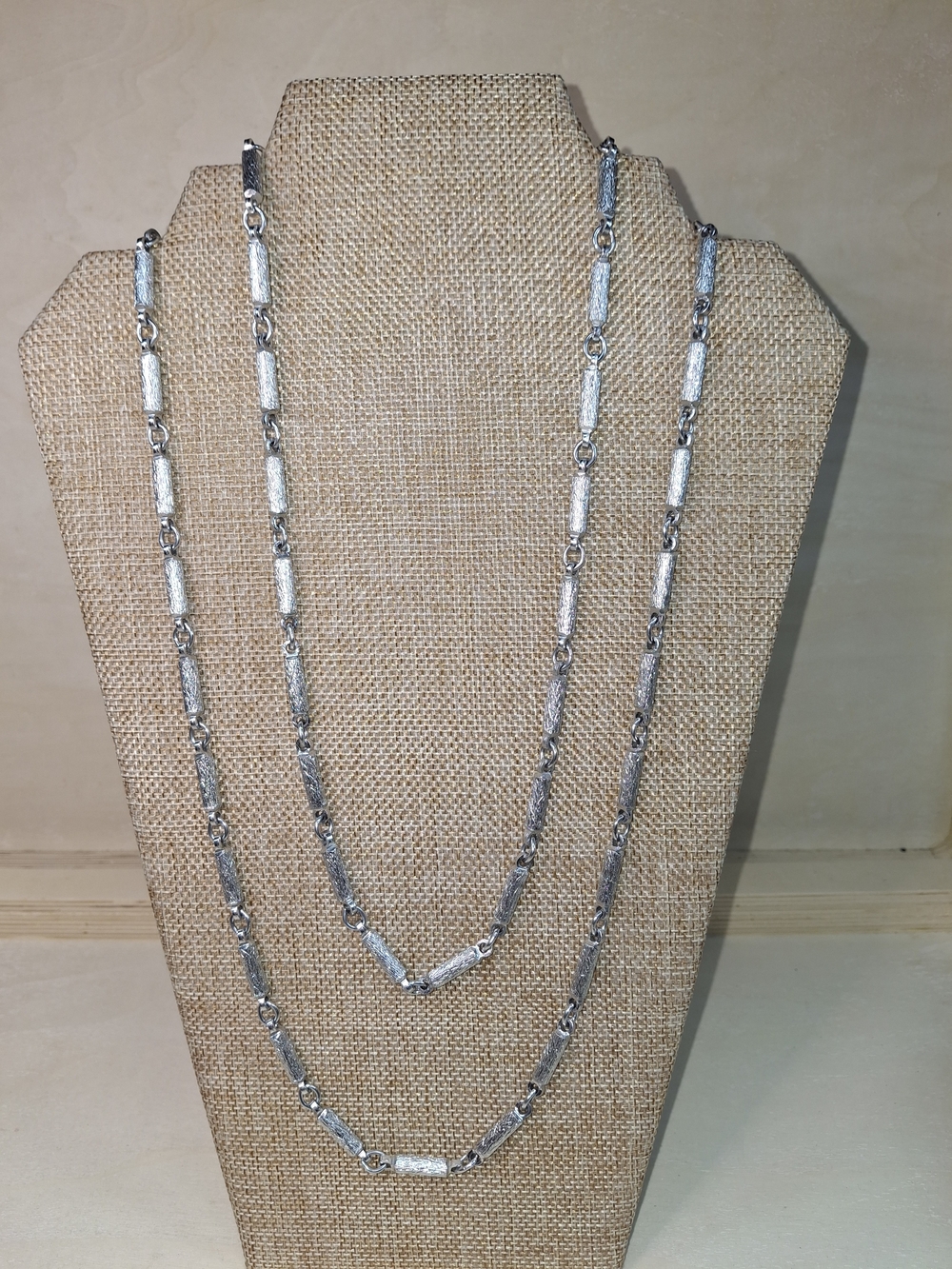 Elegant Silver Link Long Necklace - Women Jewelry